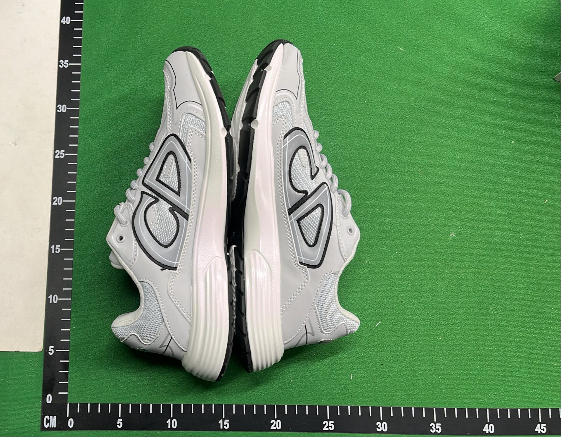 Dior Black Sneakers with White Outlines