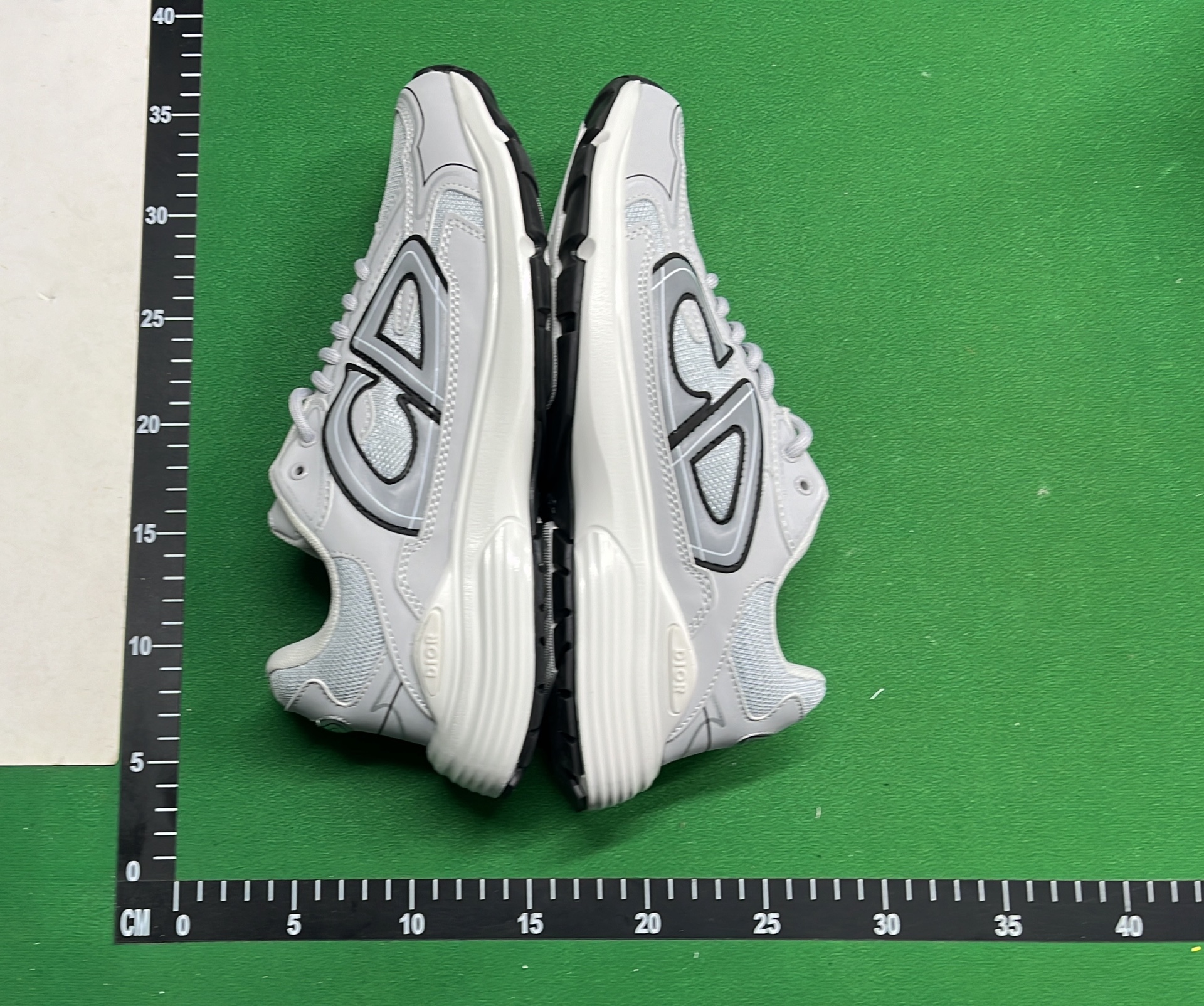 Dior Black Sneakers with White Outlines
