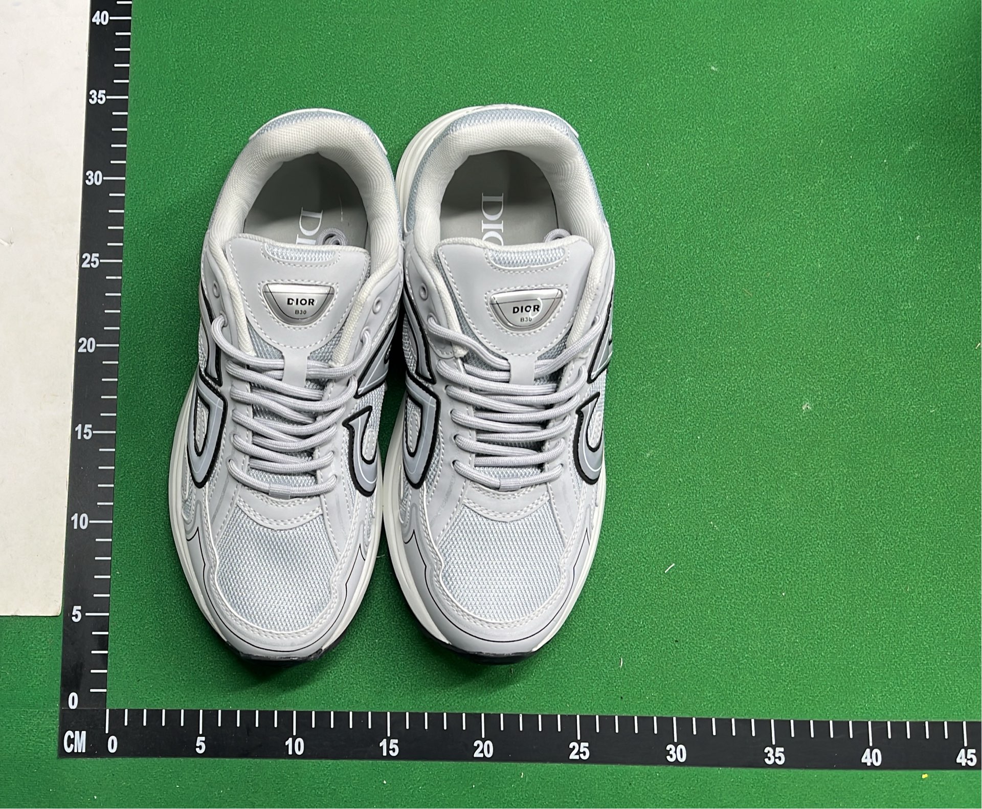 Dior Black Sneakers with White Outlines