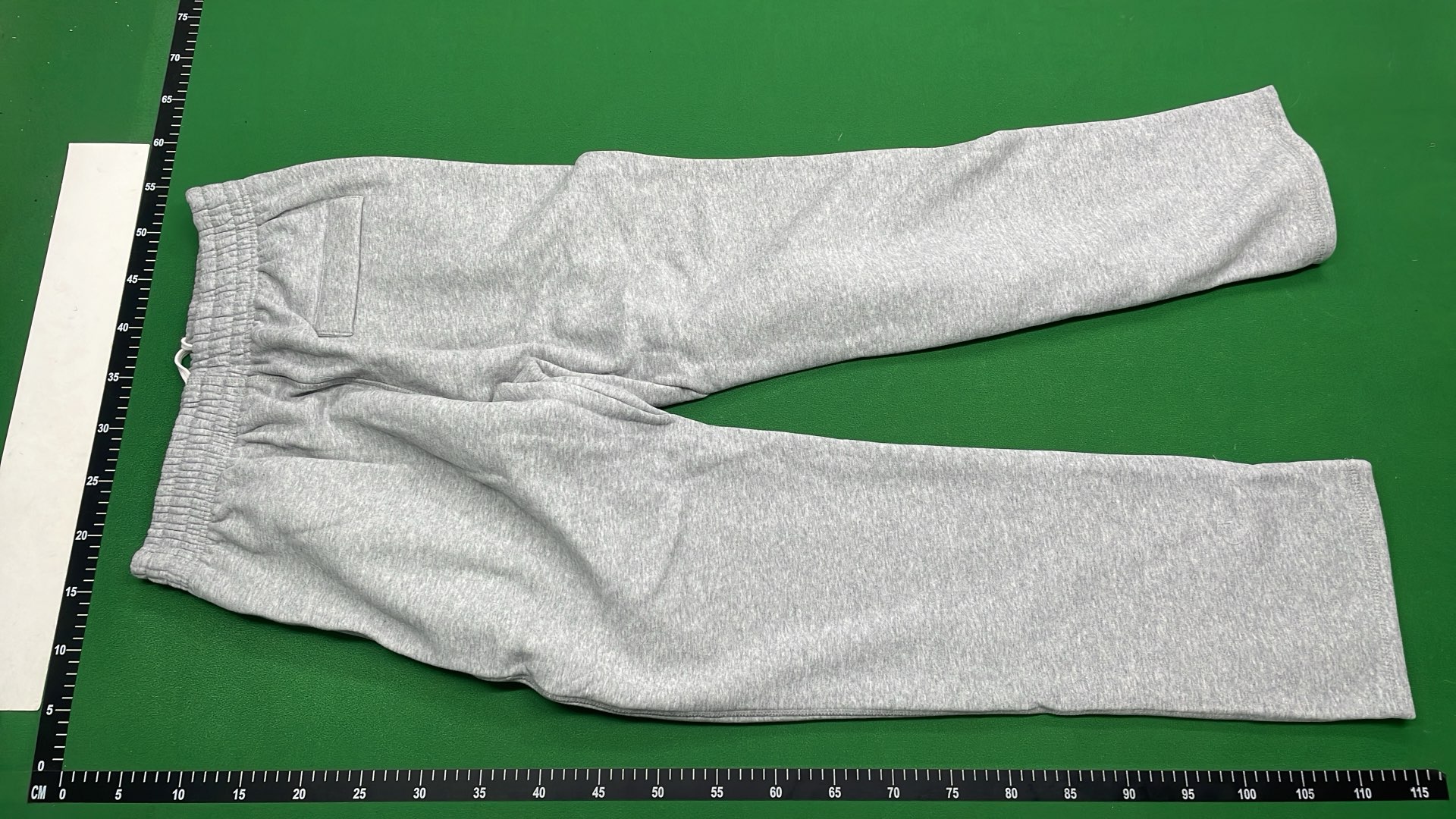 Gray Cotton Sweatpants with Elastic Waistband
