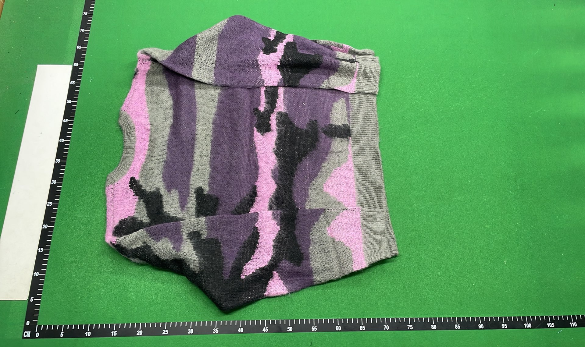 Purple Camo Knit Sweater for Men
