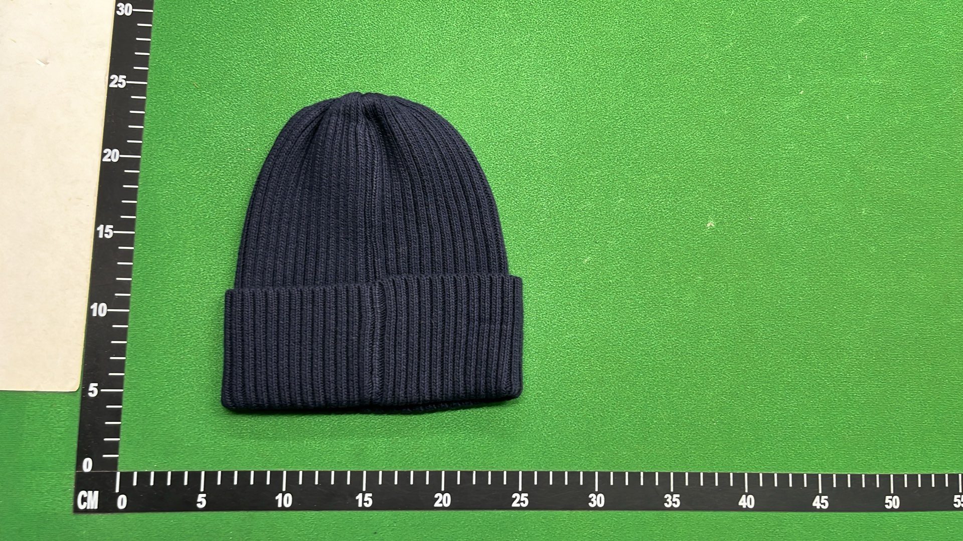 The North Face Black Ribbed Beanie Hat with Logo Patch