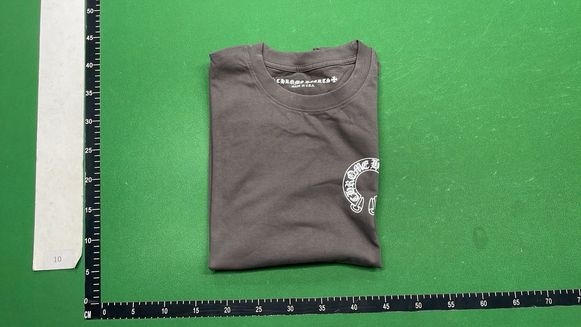 White Long Sleeve T-Shirt with Gothic Lettering