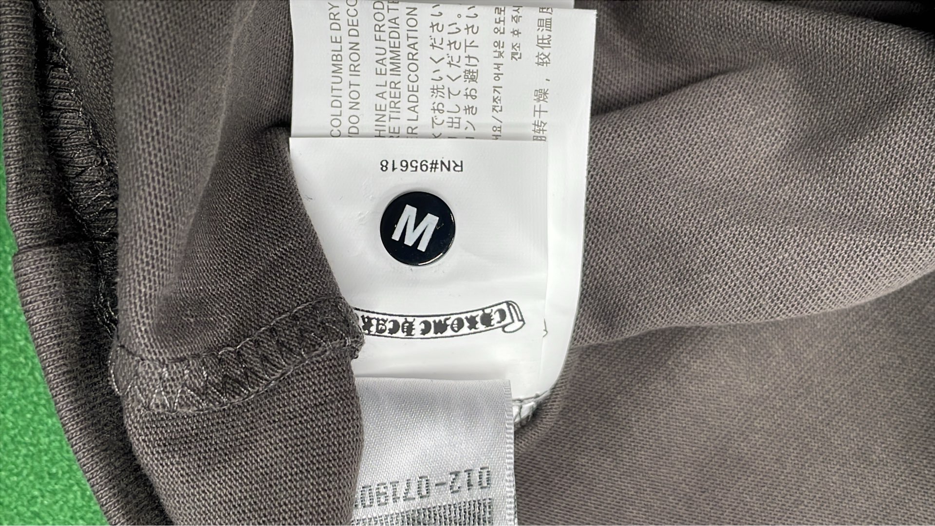 White Long Sleeve T-Shirt with Gothic Lettering