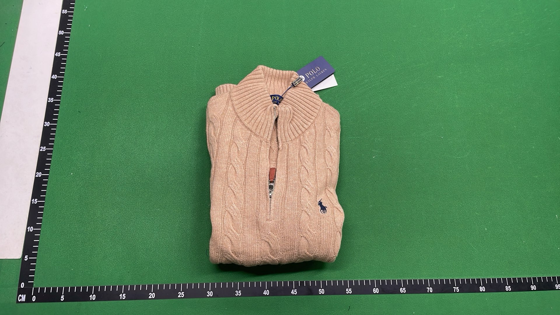 Men's Cable Knit Quarter-Zip Sweater - Classic Fit