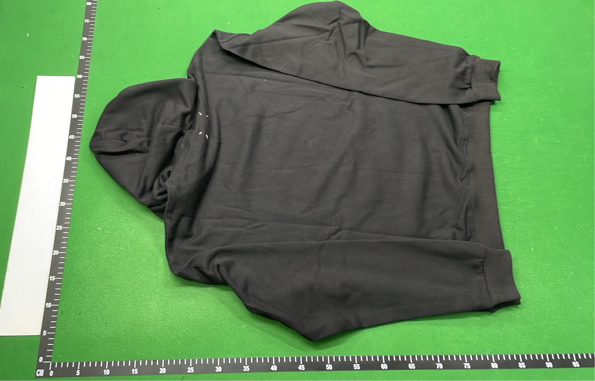 Black Hoodie with Number Pattern Design