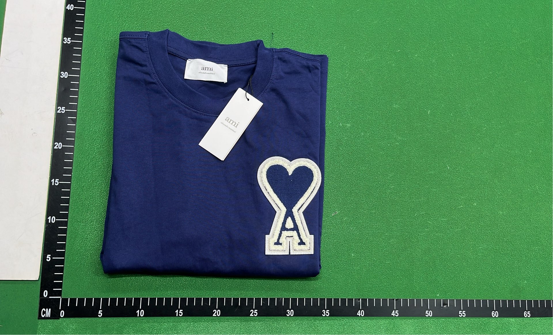 Black T-Shirt with Red Heart and A Logo