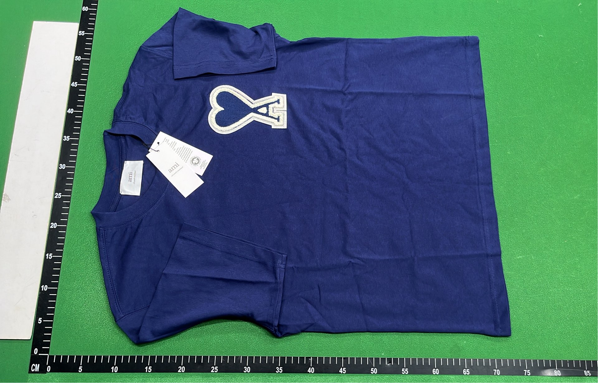 Black T-Shirt with Red Heart and A Logo
