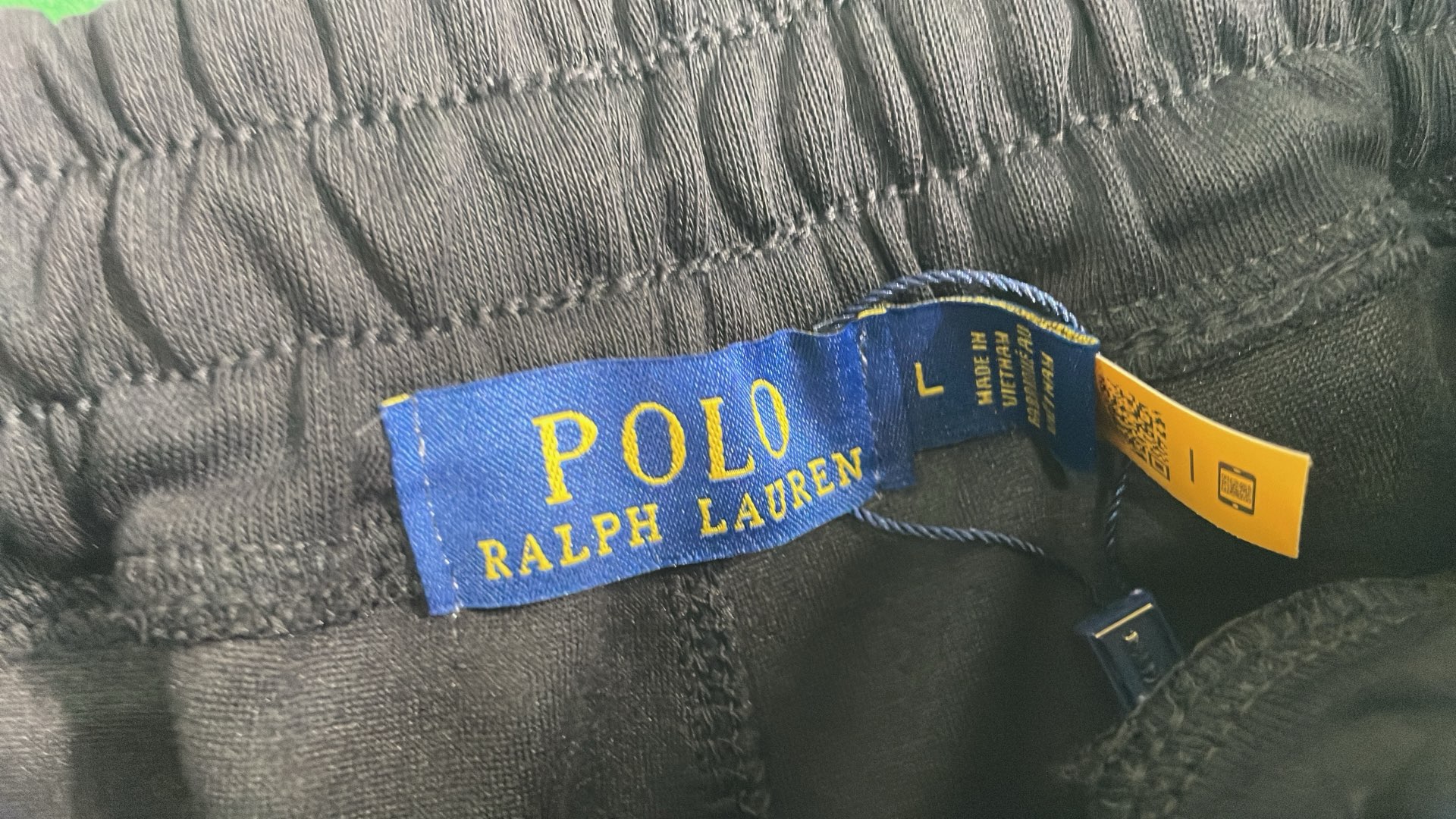 Gray Cotton Jogger Pants with Pony Logo