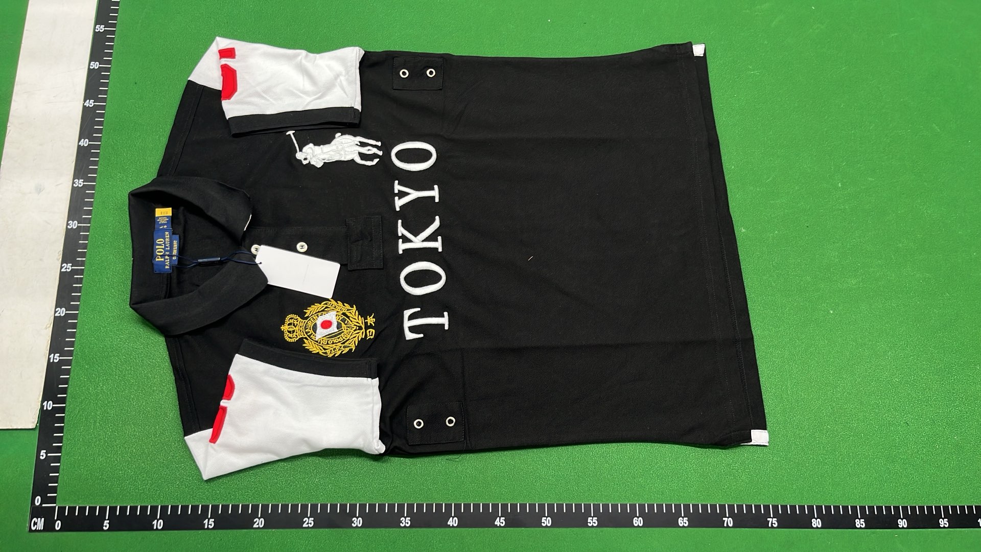 Chicago Polo Shirt Black with Big Pony Logo