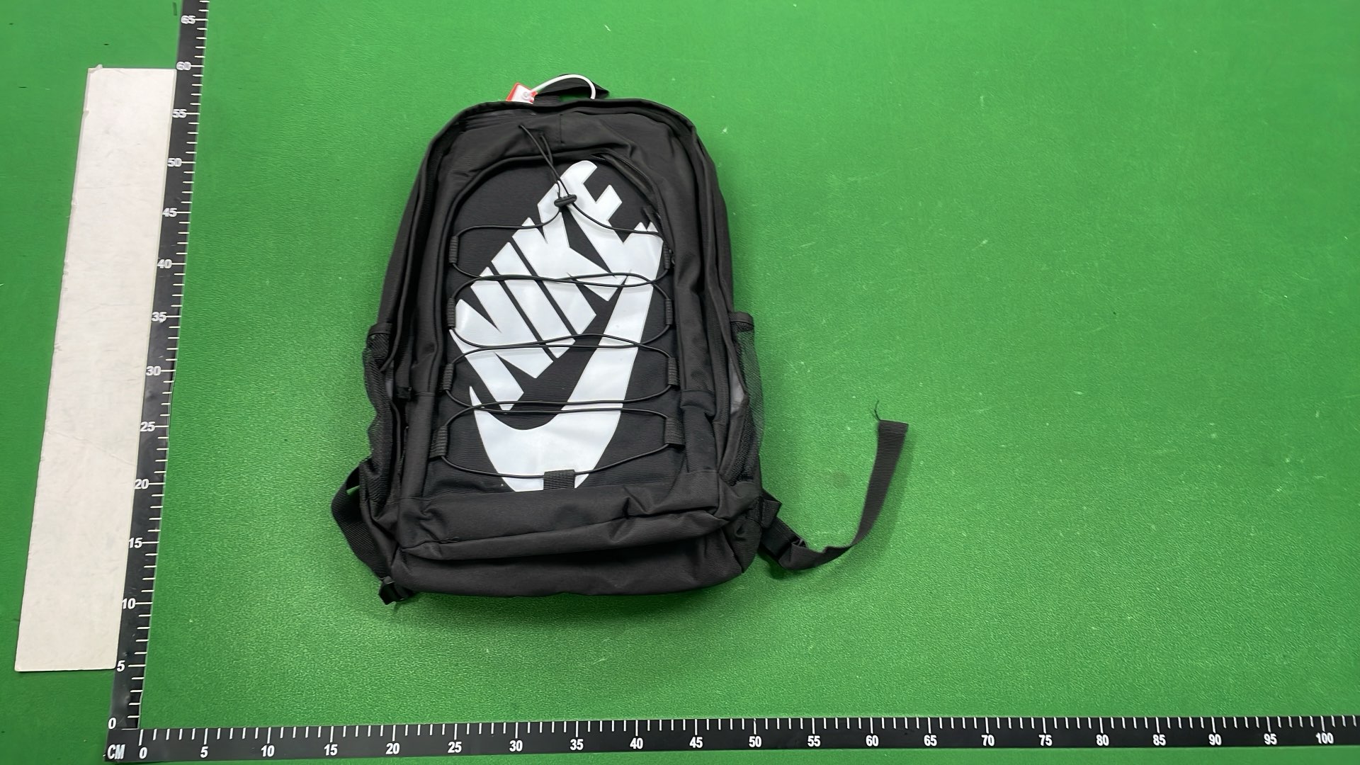 Supreme Black Backpack with Vertical Logo