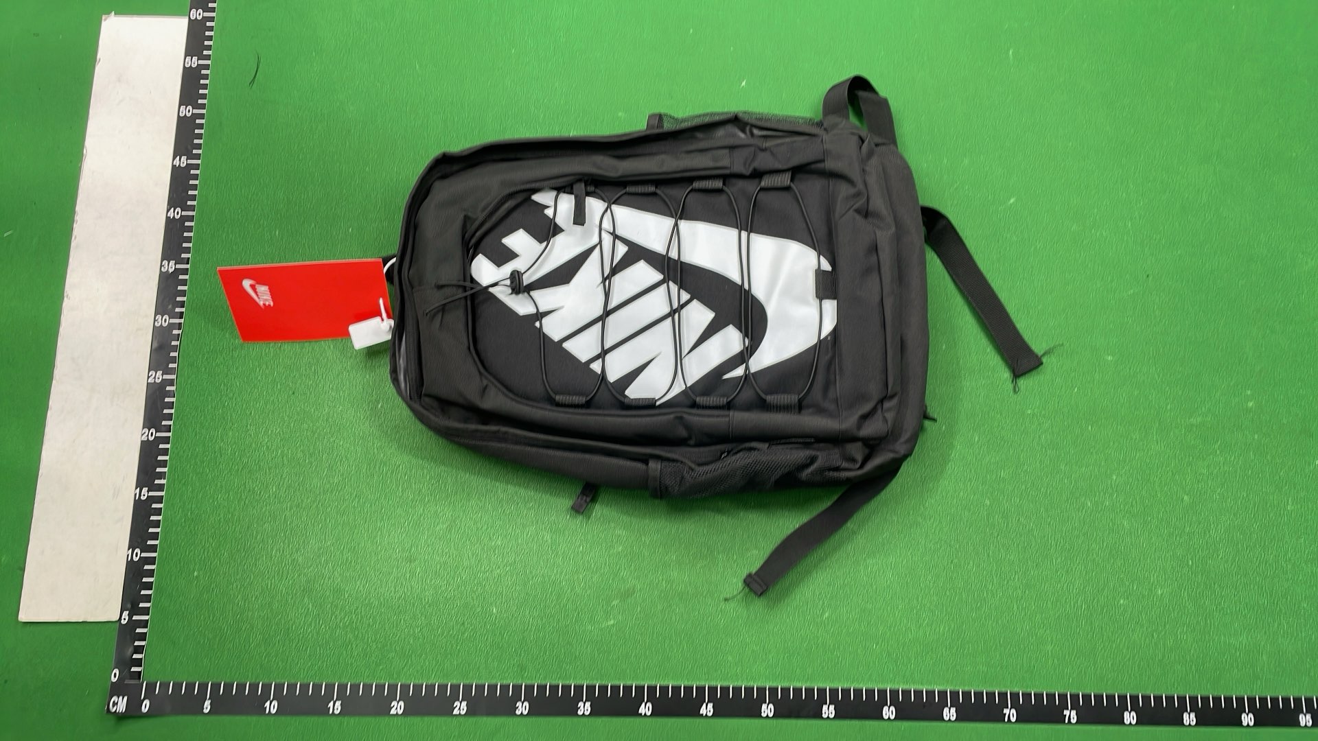 Supreme Black Backpack with Vertical Logo
