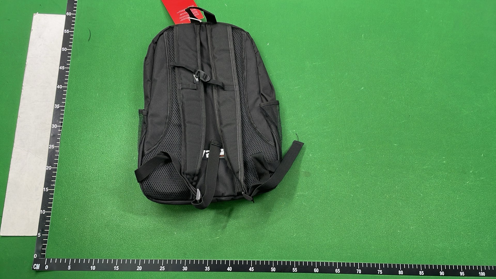 Supreme Black Backpack with Vertical Logo