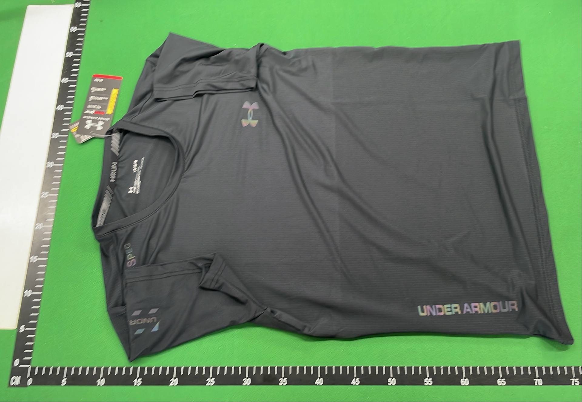 Men's Running T-Shirt with Logo Design - Black Athletic Wear