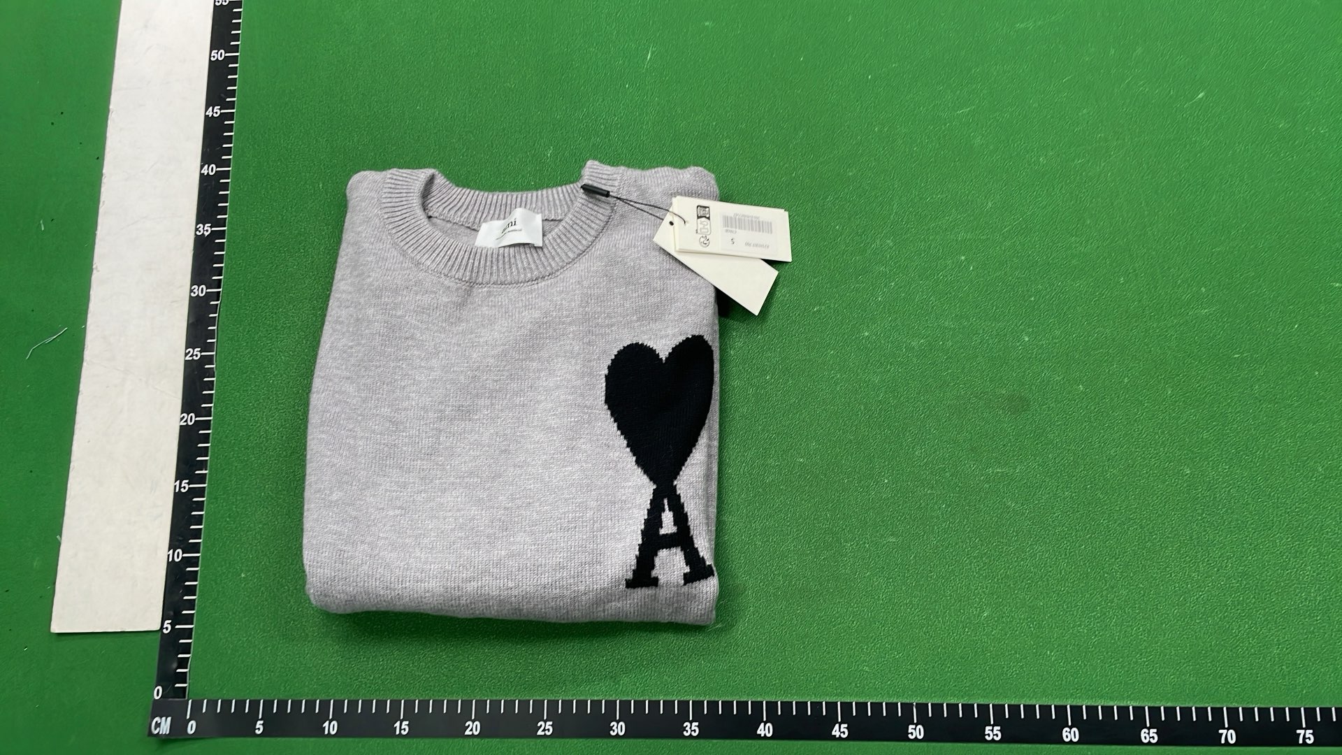 Ami Paris Heart Logo Knit Sweater
