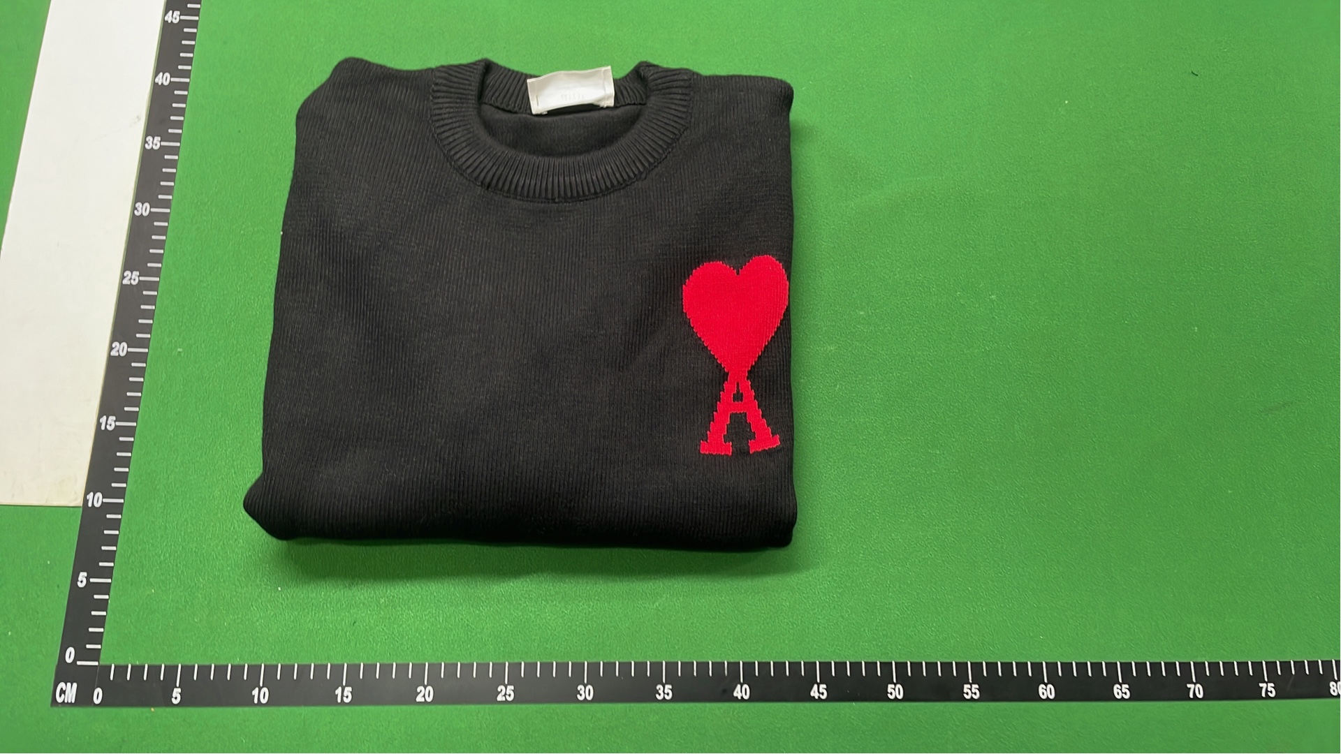 Ami Paris Heart Logo Knit Sweater