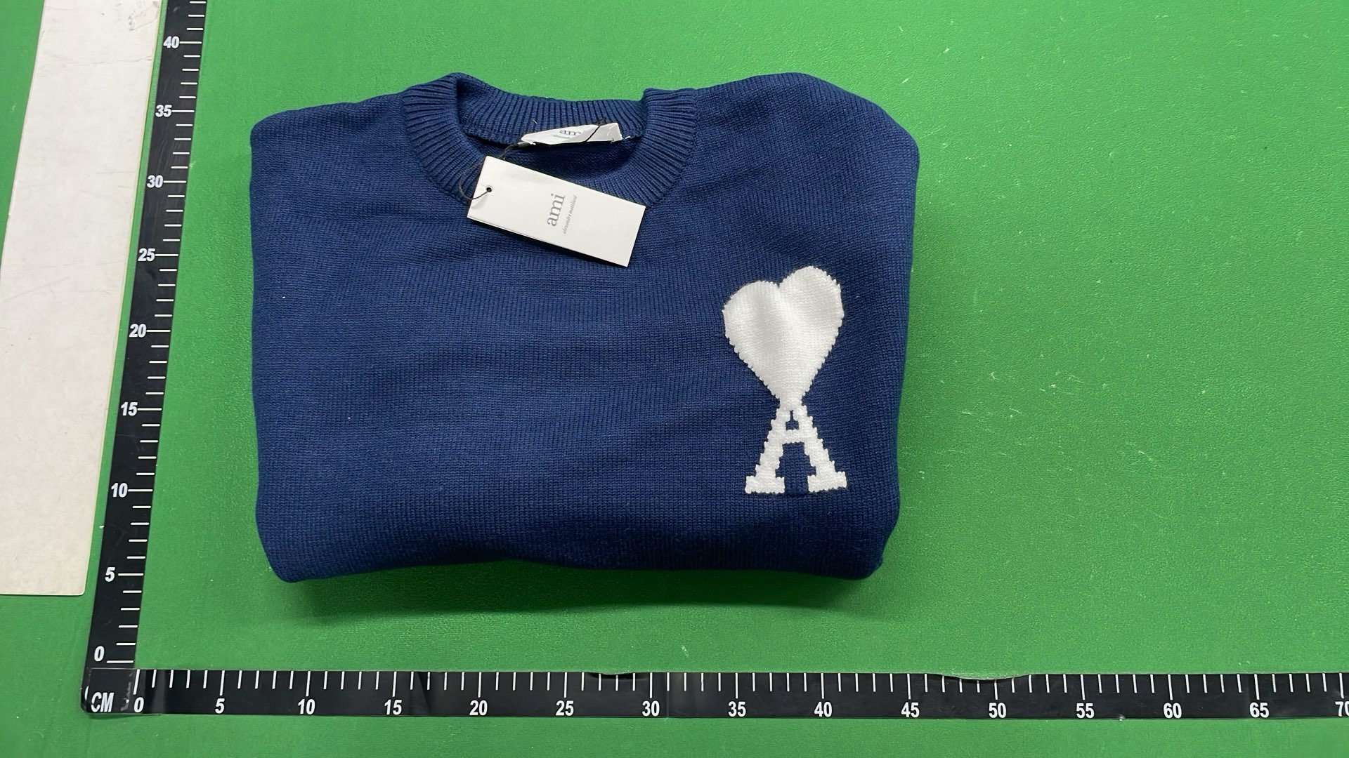 Ami Paris Heart Logo Knit Sweater