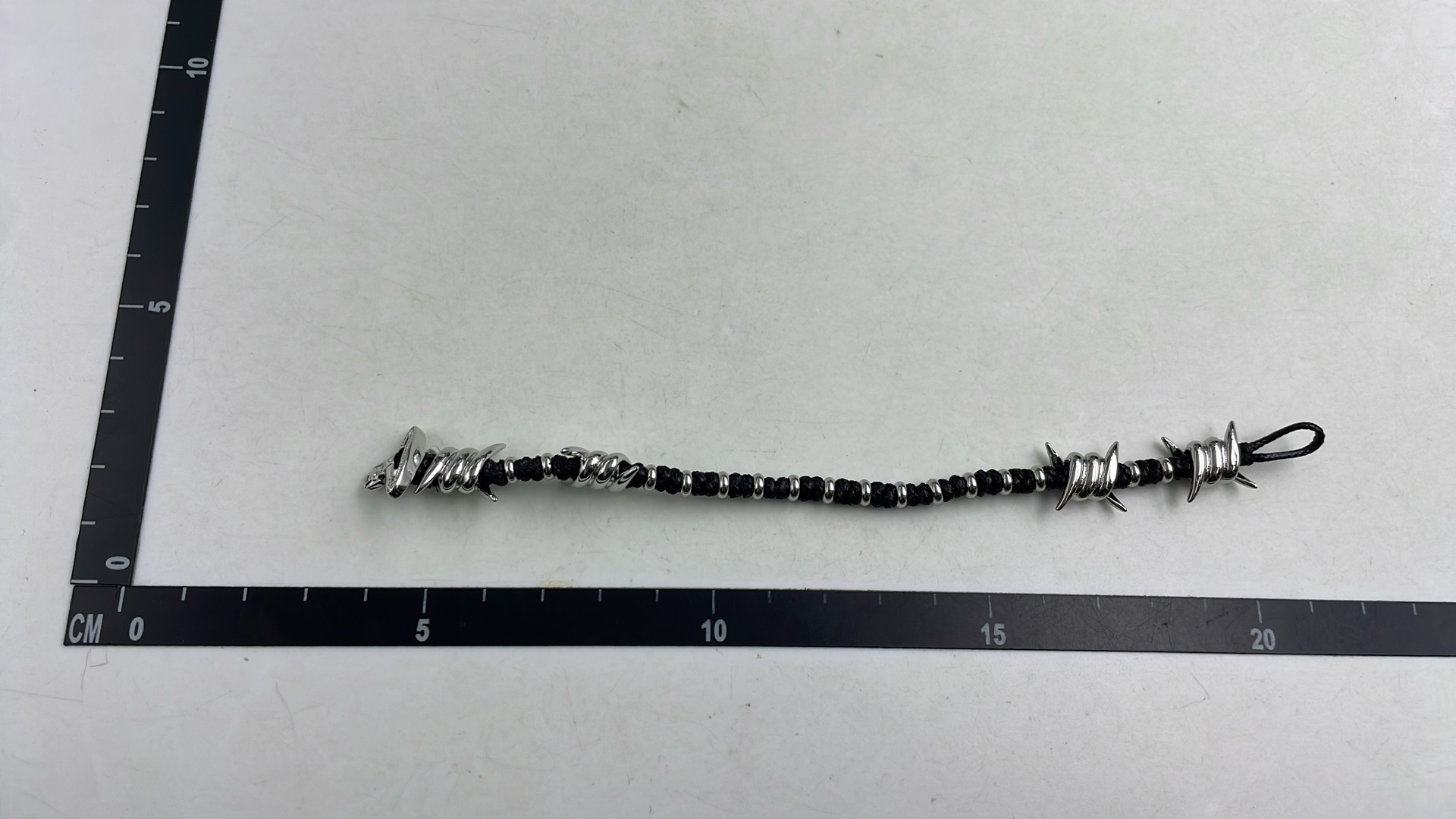 Vans Barbed Wire Bracelet with Logo Charm