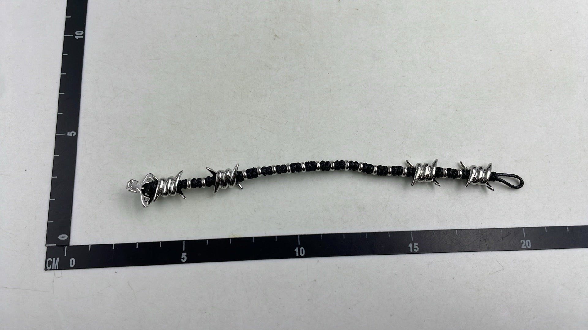Vans Barbed Wire Bracelet with Logo Charm