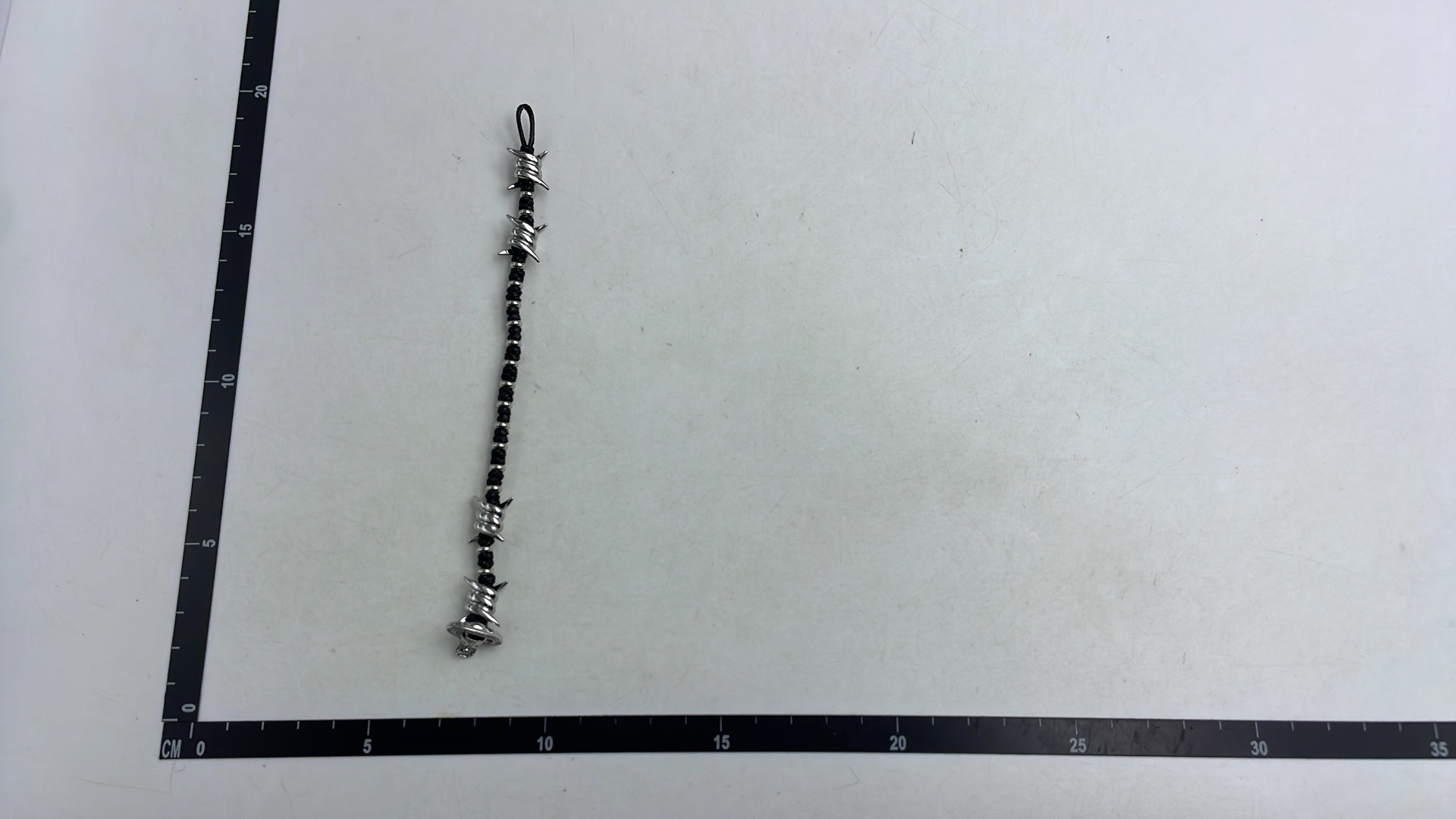 Vans Barbed Wire Bracelet with Logo Charm