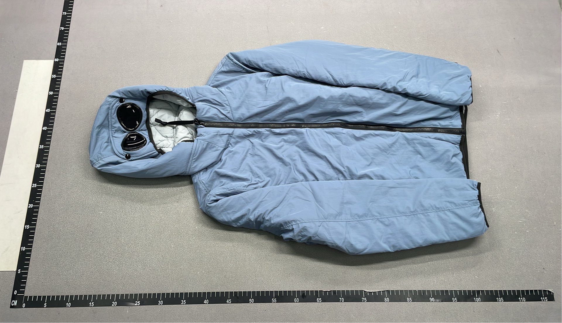 Blue Hooded Jacket with Goggles Design