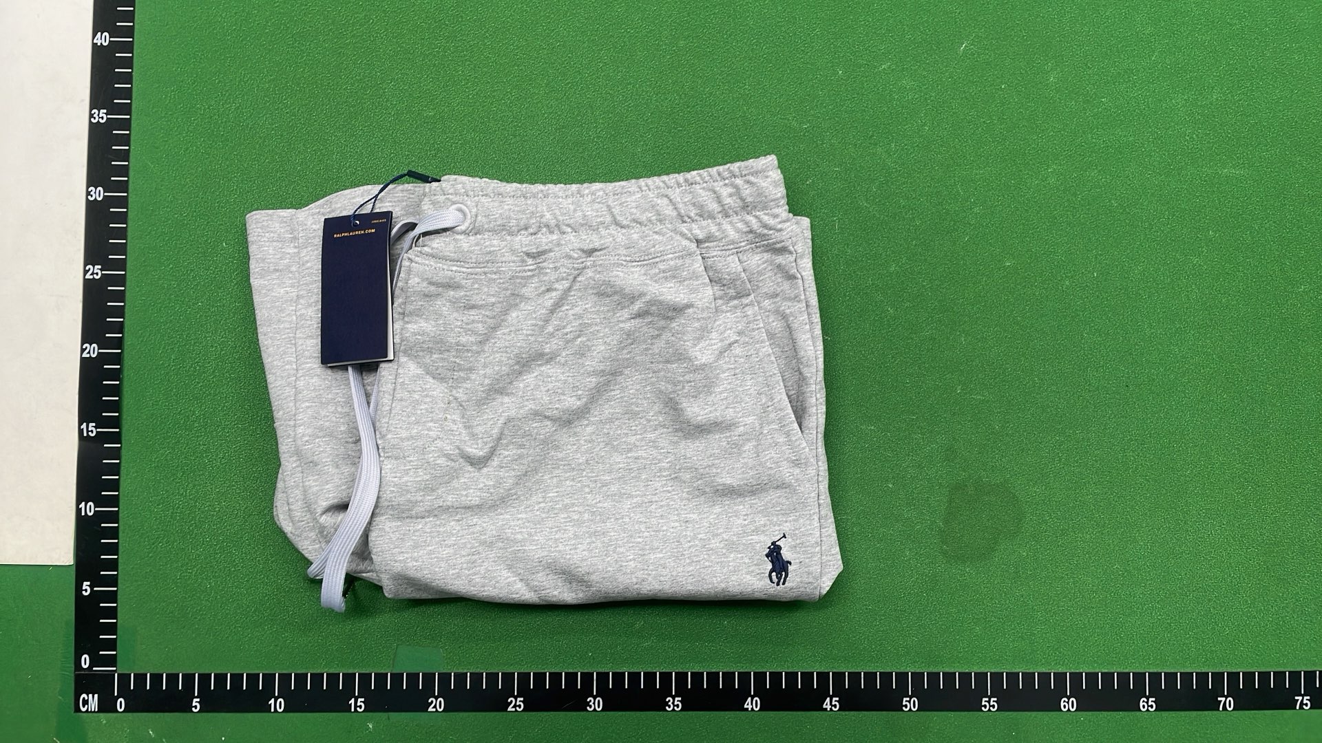 Men's Navy Blue Drawstring Shorts with White Trim