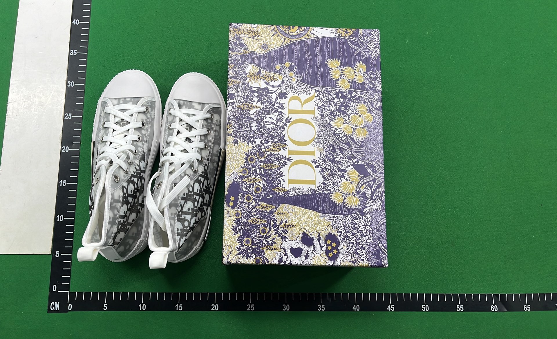 Dior B23 High Top Sneakers with Oblique Print