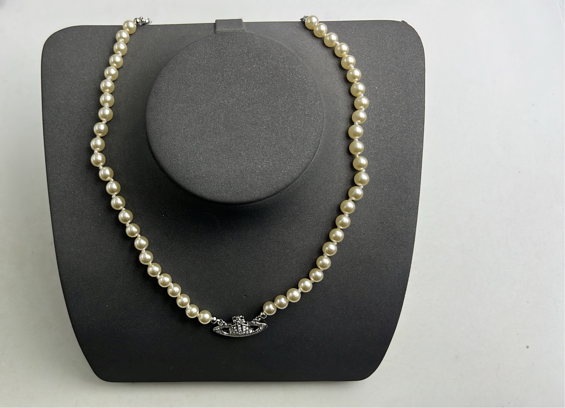 Vivienne Westwood Pearl Necklace with Orb Pendant