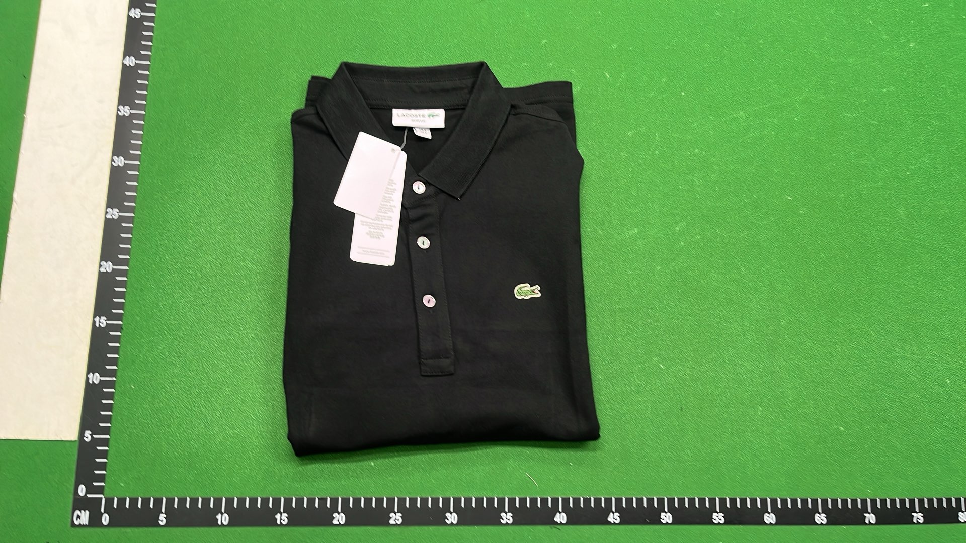 Lacoste Men's Navy Long Sleeve Polo Shirt with Crocodile Logo