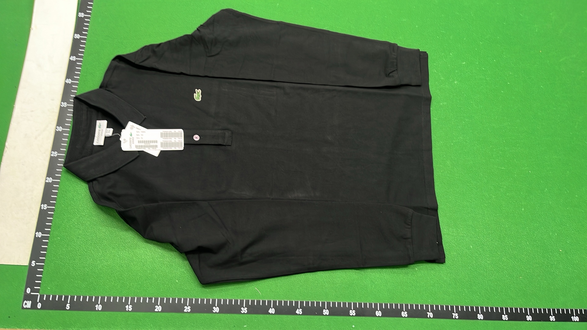 Lacoste Men's Navy Long Sleeve Polo Shirt with Crocodile Logo