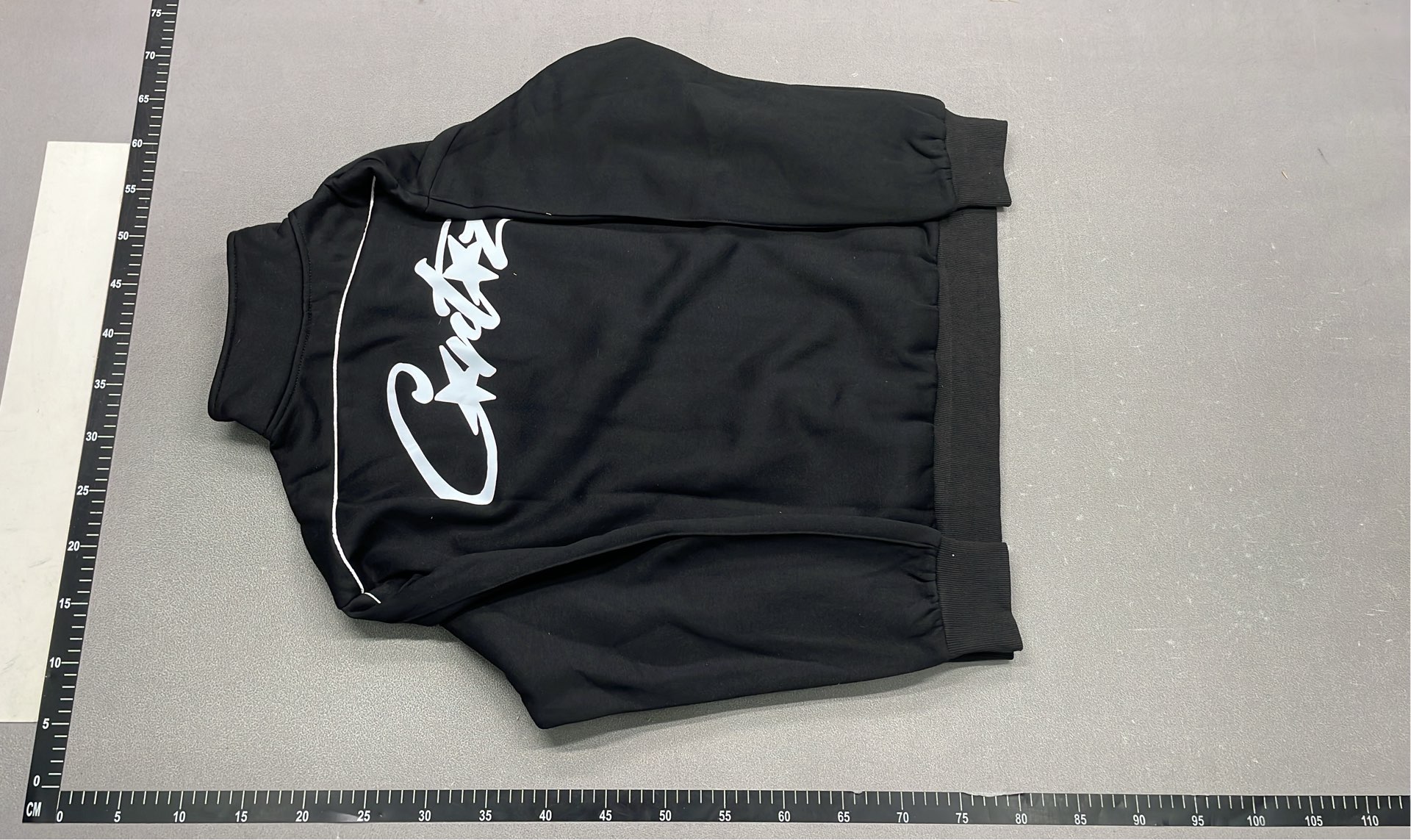 Black Crite Track Jacket and Pants Set - Stylish Streetwear Outfit
