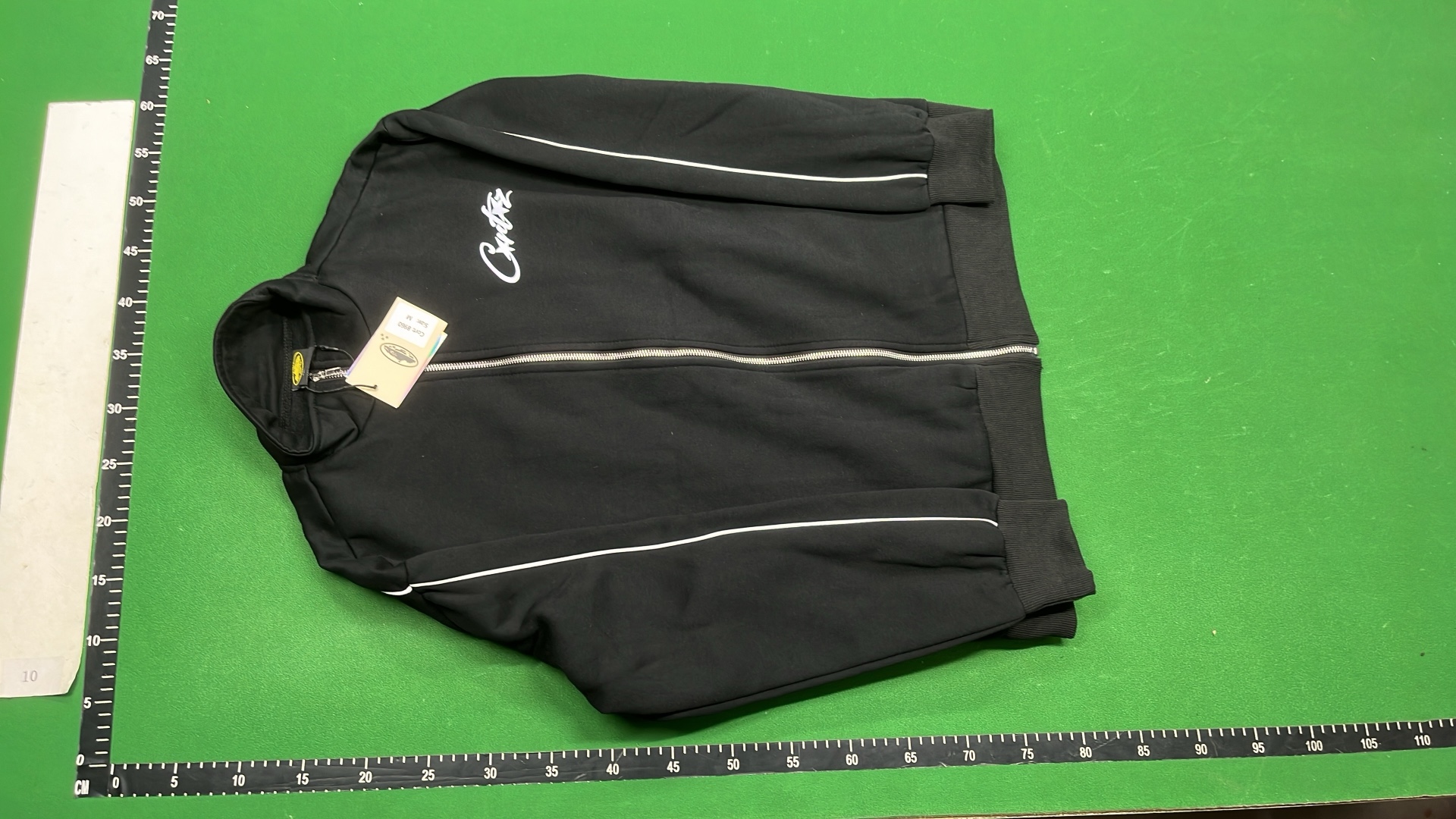 Black Crite Track Jacket and Pants Set - Stylish Streetwear Outfit