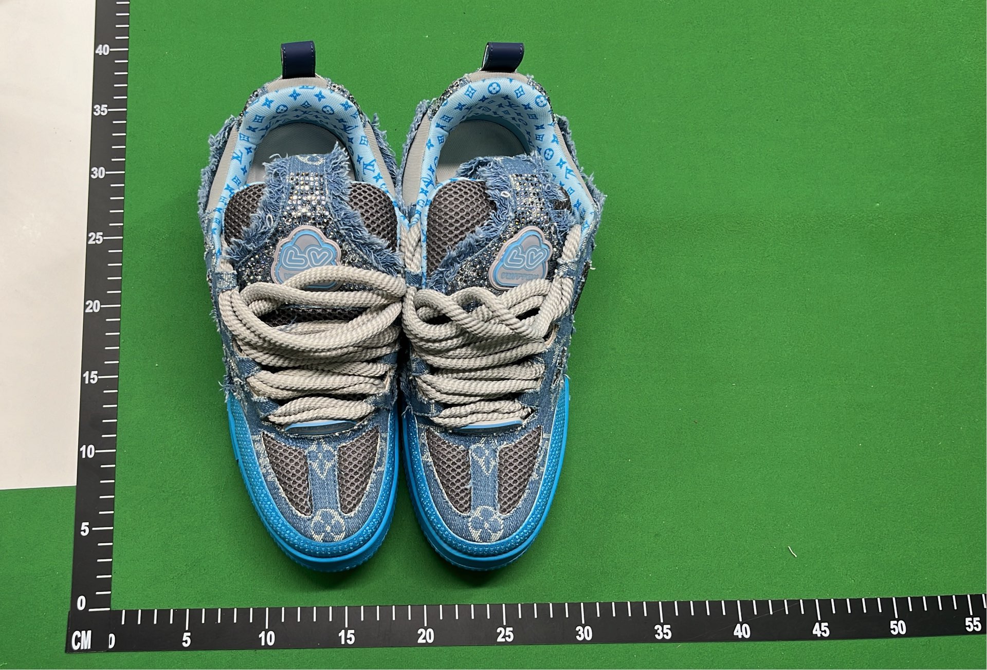 MoMo Kick Black Mesh Sneakers with White Flower Logo