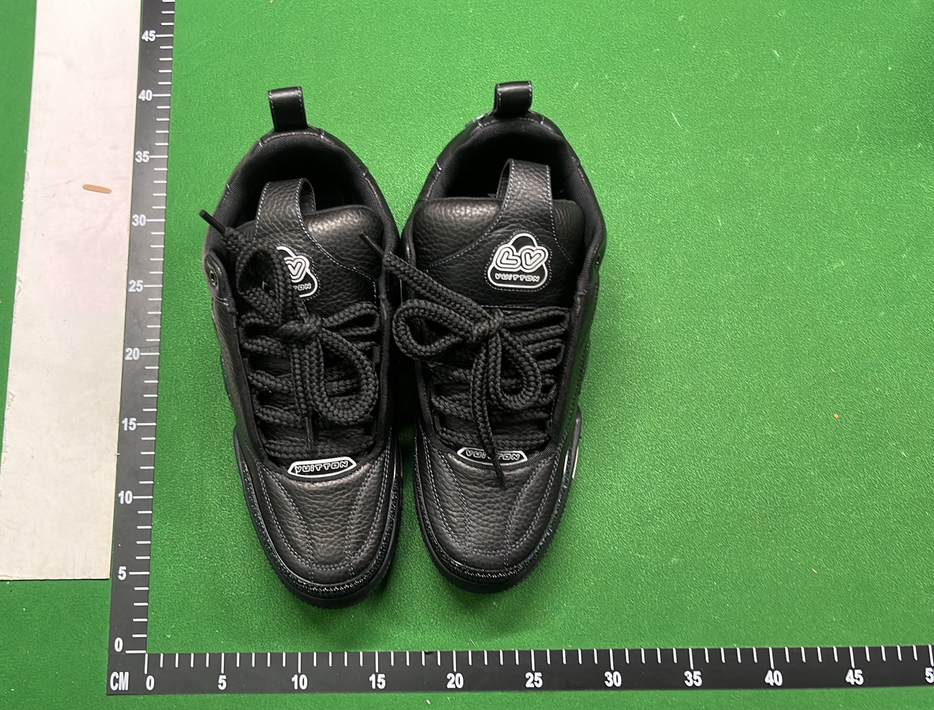 MoMo Kick Black Mesh Sneakers with White Flower Logo