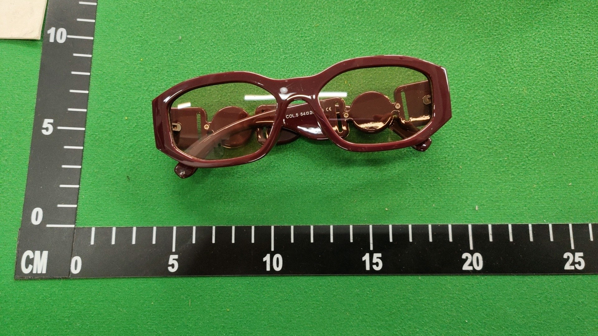 Versace Tortoise Shell Sunglasses with Gold Medusa Emblem