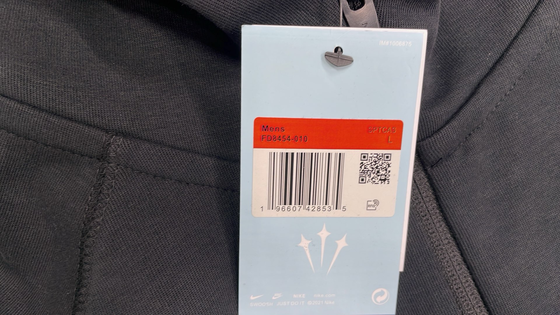 Nike Black Hoodie and Pants Set with Yellow Logo