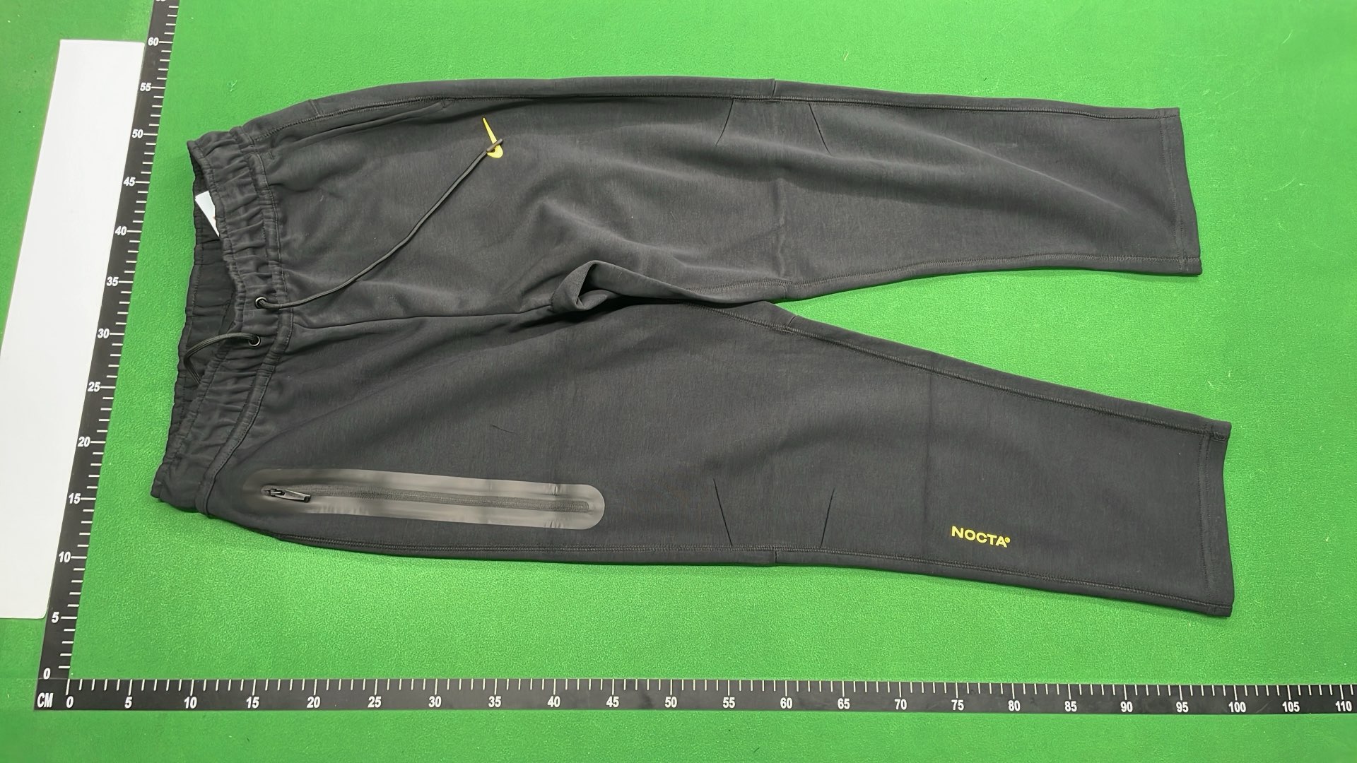 Nike Black Hoodie and Pants Set with Yellow Logo