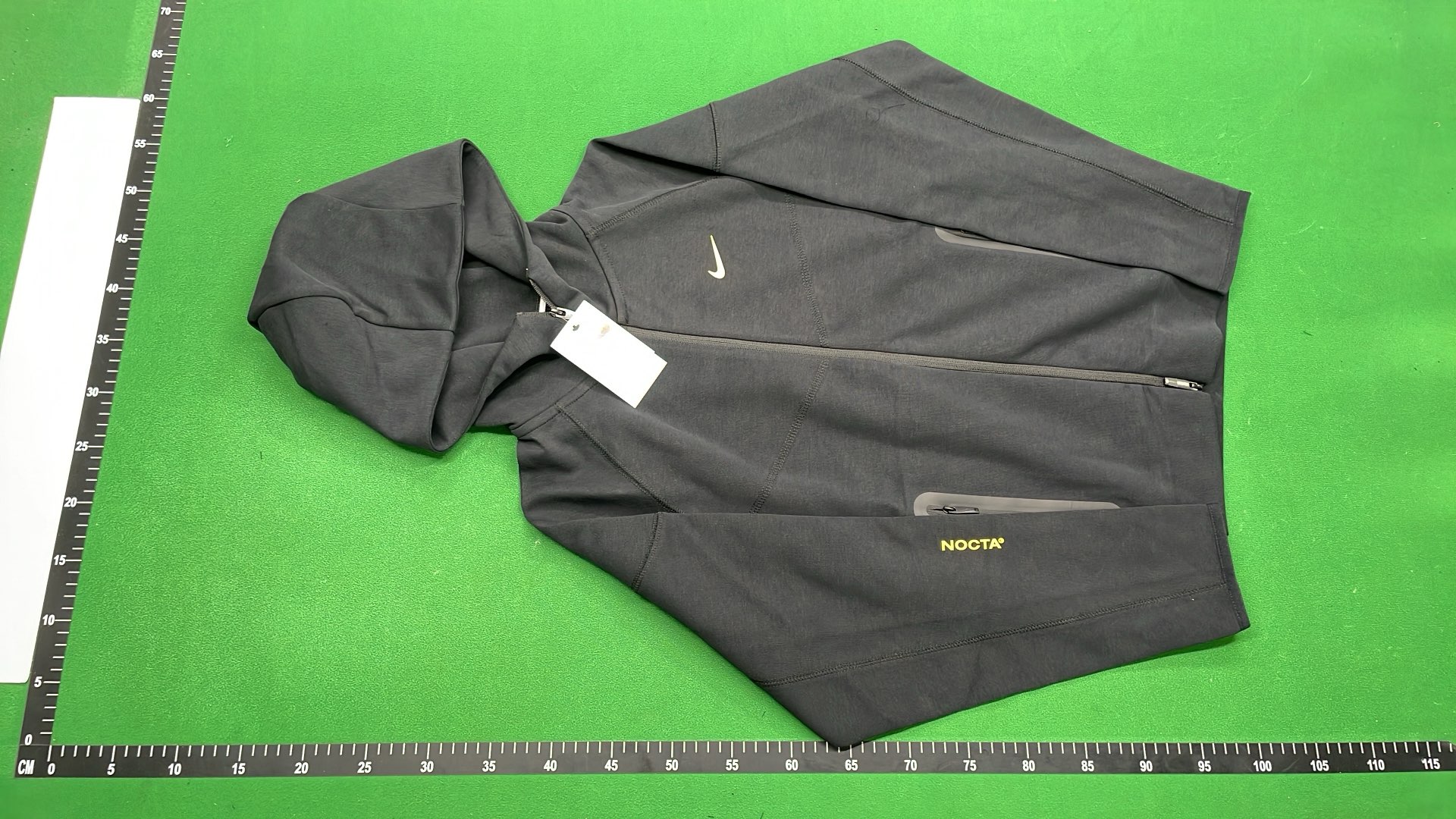 Nike Black Hoodie and Pants Set with Yellow Logo