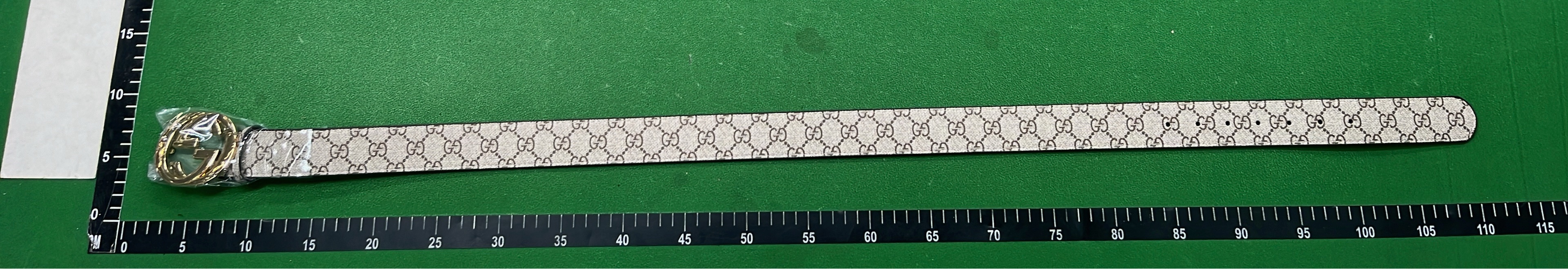 Gucci Web Stripe Belt with Silver Buckle