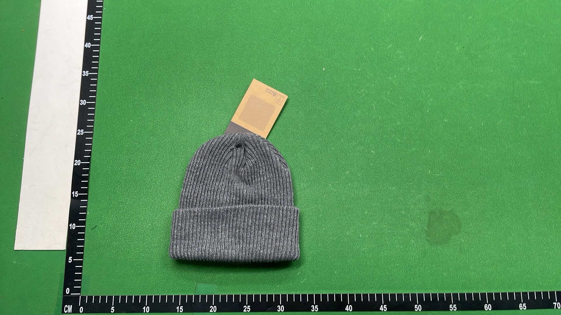 Moncler Black Knit Beanie Hat with Logo Patch