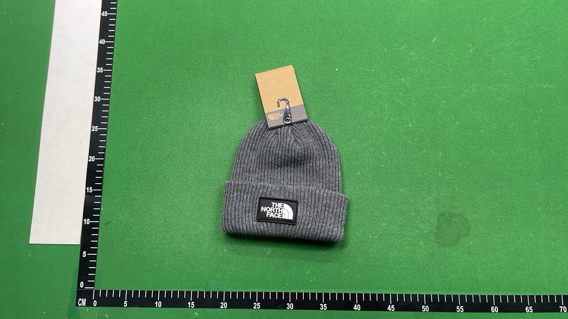 Moncler Black Knit Beanie Hat with Logo Patch