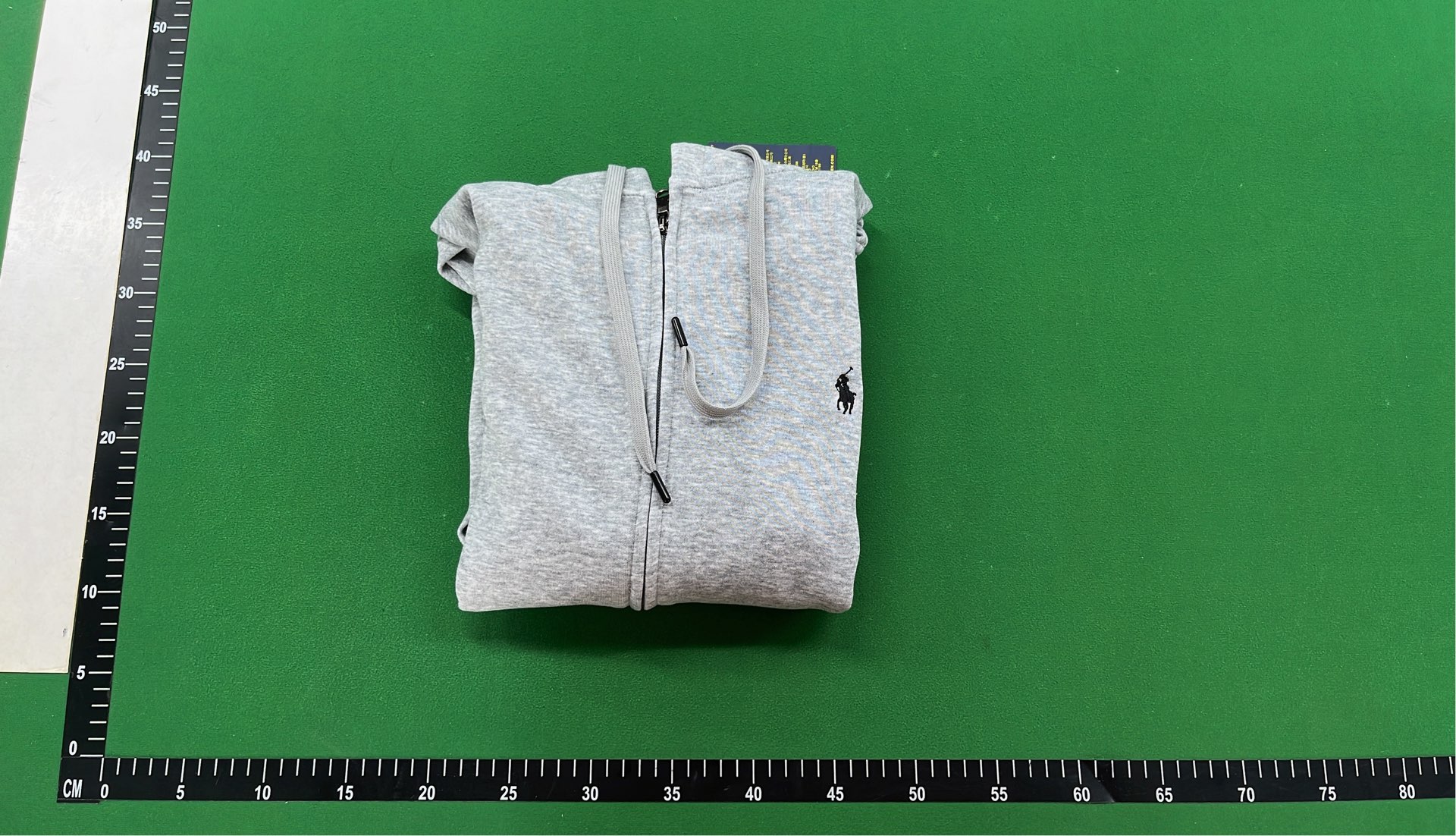 Navy Blue Full-Zip Hoodie with Red Pony Logo