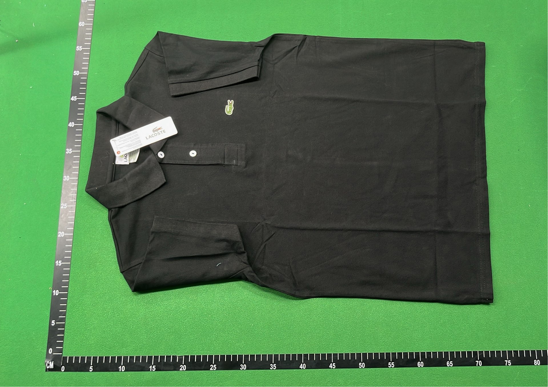 Men's Gray Pique Polo Shirt with Crocodile Logo
