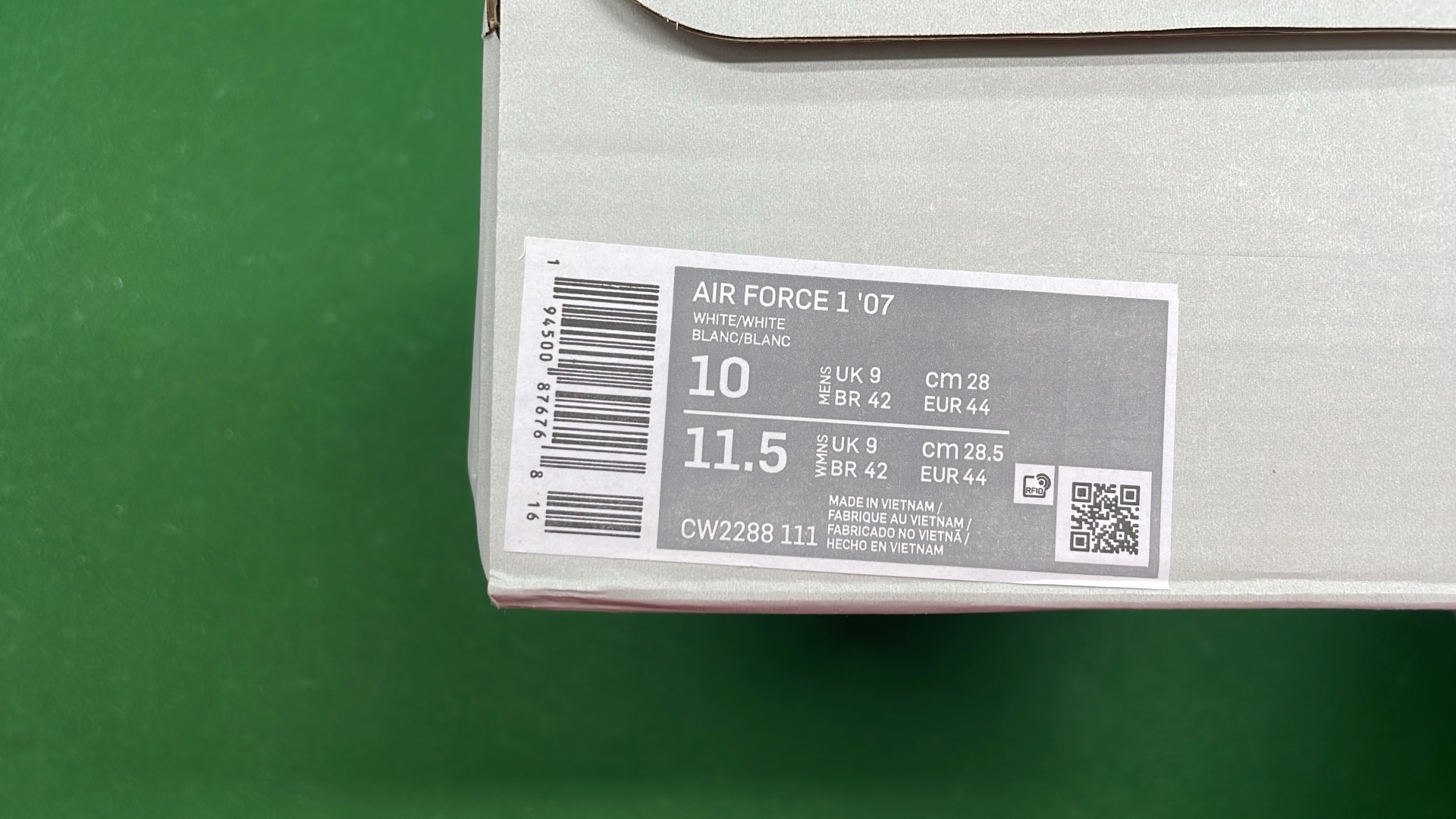 Nike Air Force 1 Low White and Black Sneakers