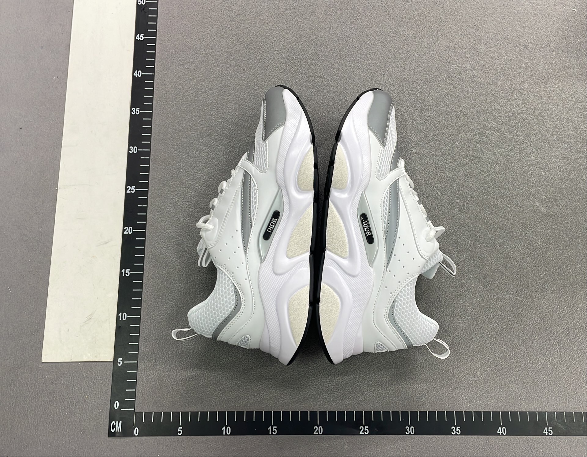Dior Sneakers - Black, White & Blue Mesh Running Shoes