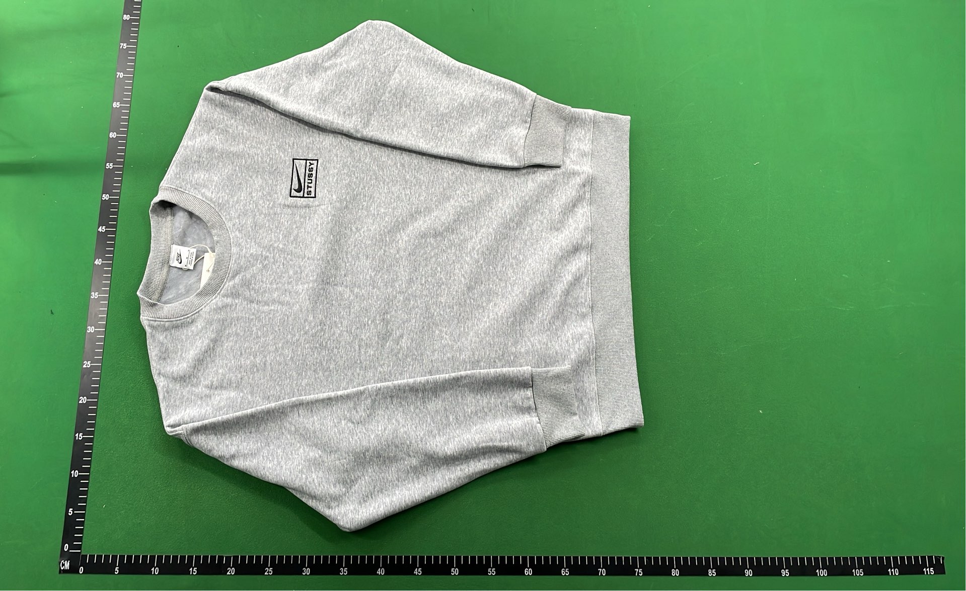 Stussy Logo Sweatpants in Black and Grey