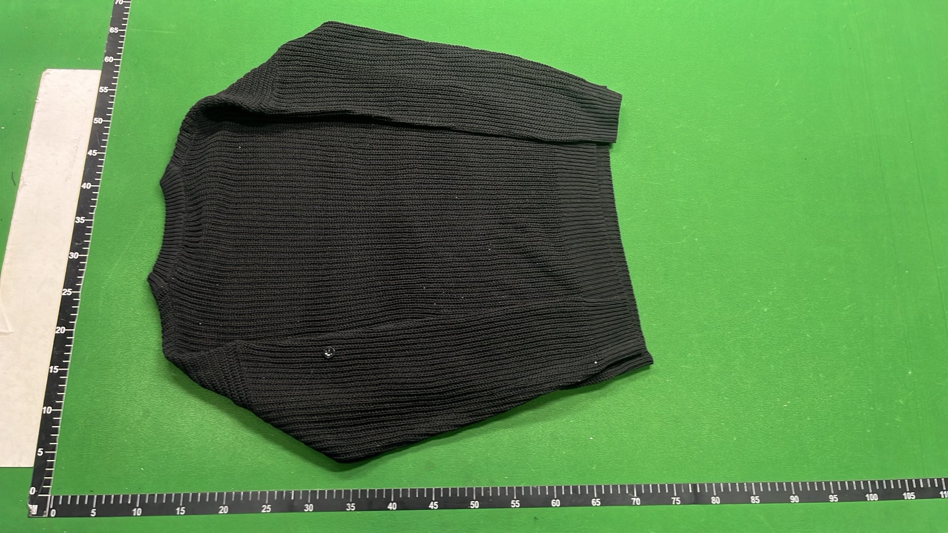 Stone Island Green Wool Sweater with Patch Logo