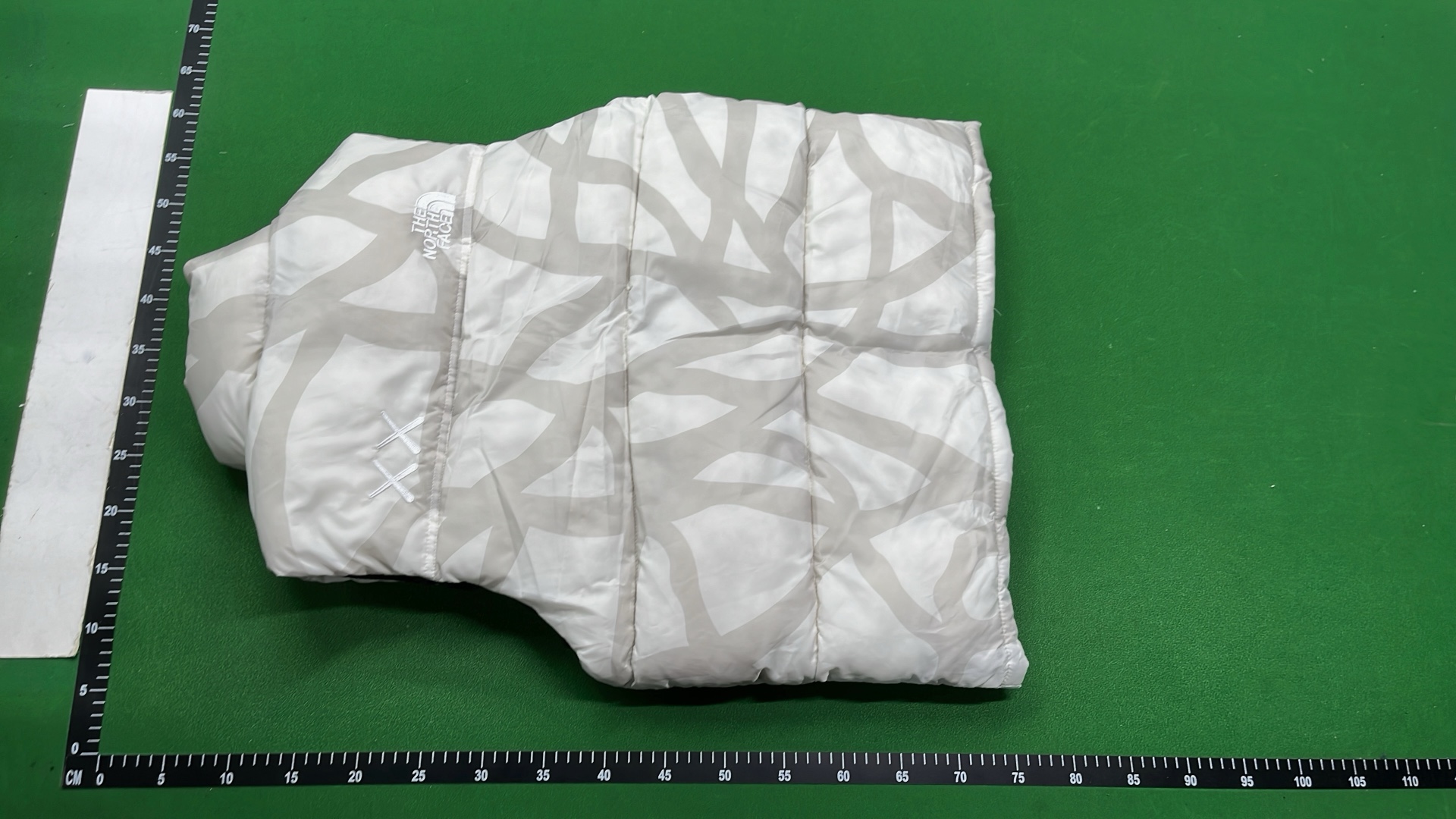 The North Face XX Logo Down Vest - Black and White