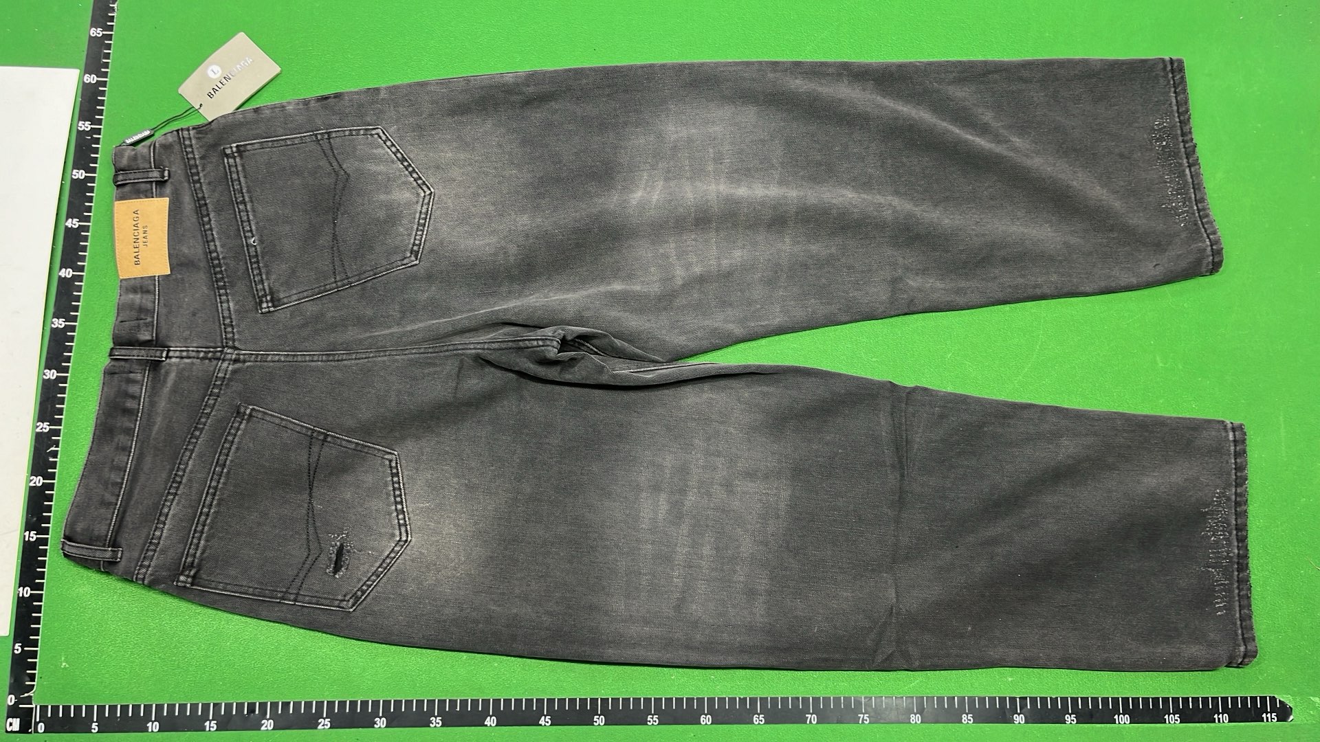 Black Wide Leg Denim Pants for Men Women Streetwear Fashion