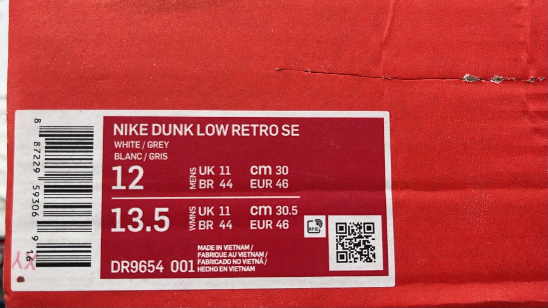 Nike Dunk Low Black White Casual Sneakers